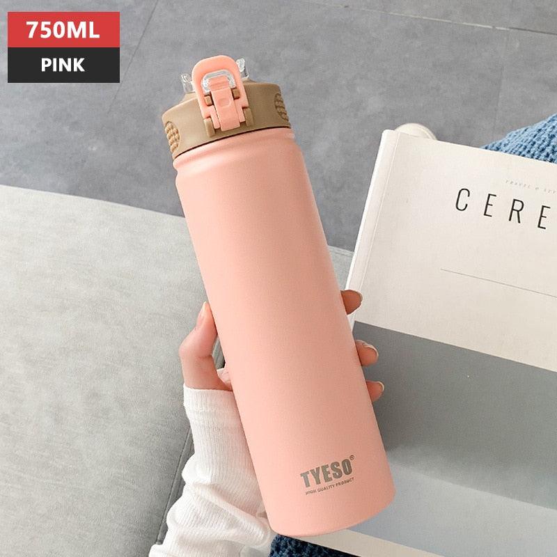 Stainless Steel Thermos Mug with Straw Thermal Insulation