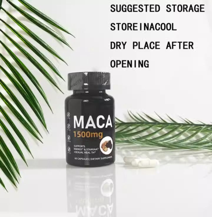 Maca Root Extract Capsules for Energy and Stamina Support