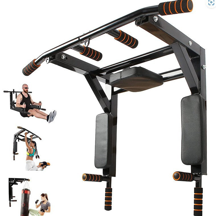 Wall Mounted Pull-Up Bar and Sandbag Training Rack