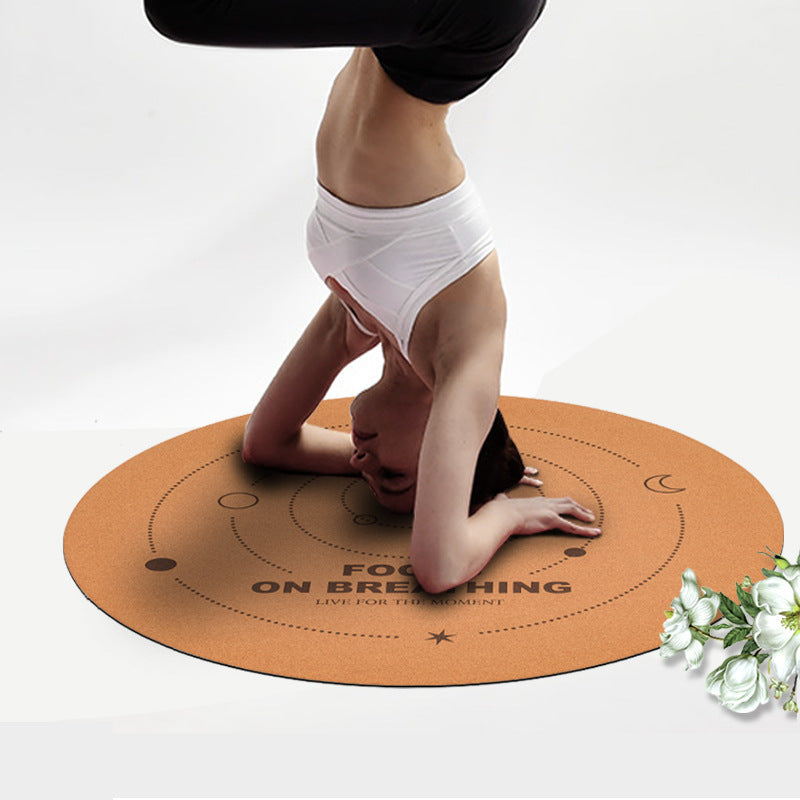 Cork Natural Rubber Meditation Mat Non-Slip Eco-Friendly