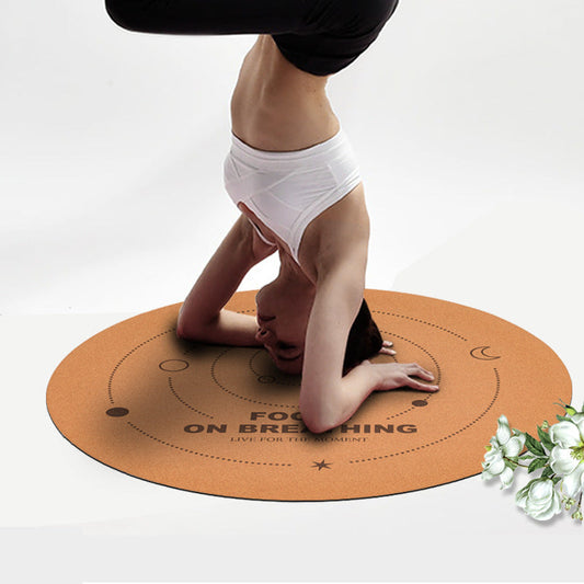Cork Natural Rubber Meditation Mat Non-Slip Eco-Friendly