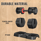 Adjustable 10-in-1 Dumbbell Set with Rotating Handle