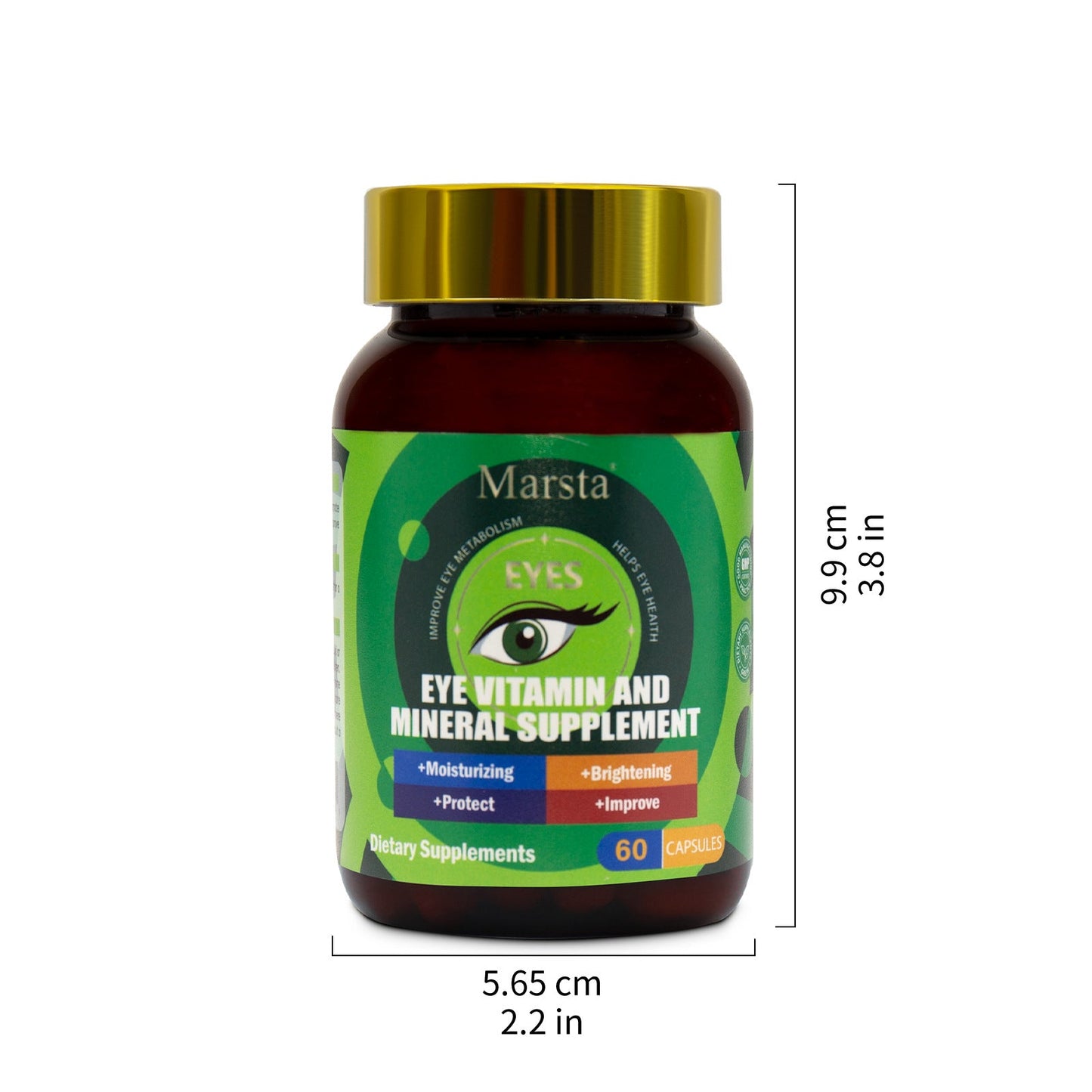 Lutein Eye Vitamin and Mineral Supplement Capsules