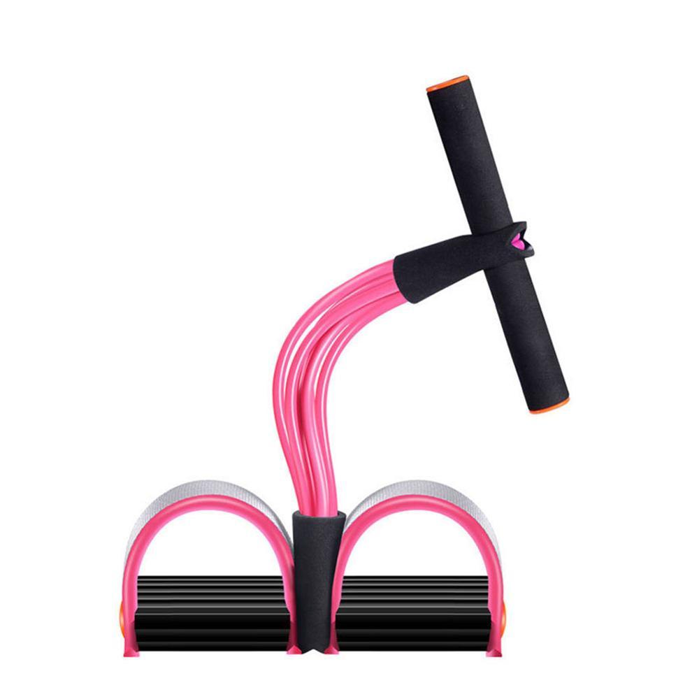 Natural Latex Foot Pedal Resistance Band with Handles