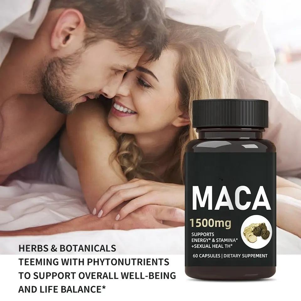 Maca Root Extract Capsules for Energy and Stamina Support