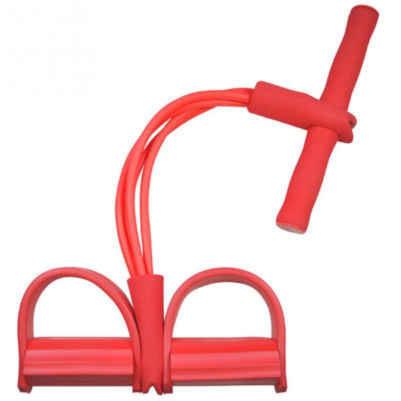 Natural Latex Foot Pedal Resistance Band with Handles