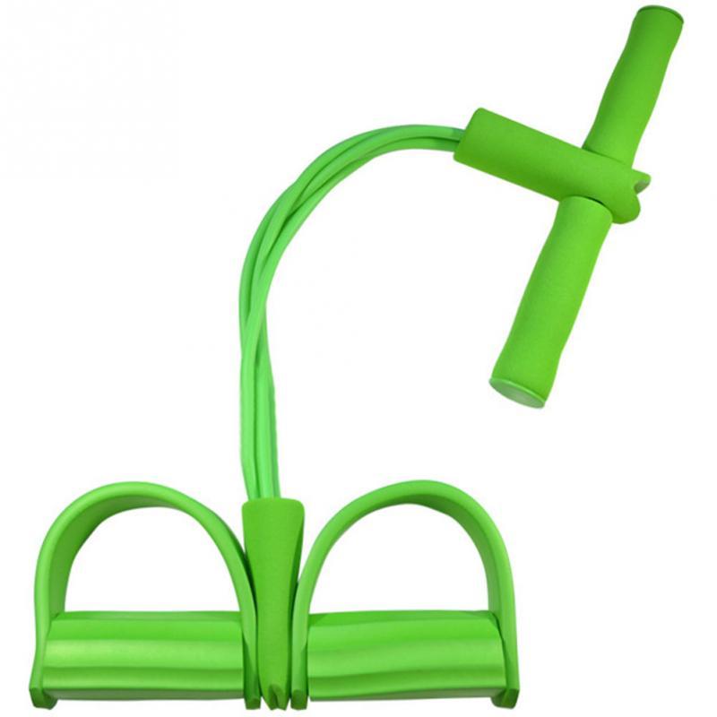 Natural Latex Foot Pedal Resistance Band with Handles