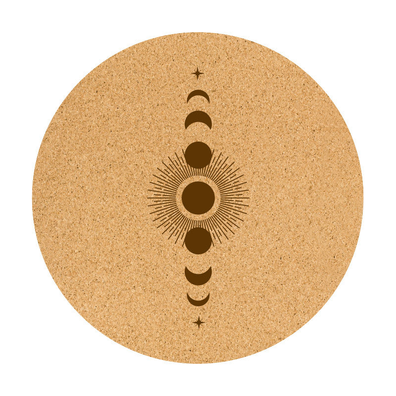 Cork Natural Rubber Meditation Mat Non-Slip Eco-Friendly