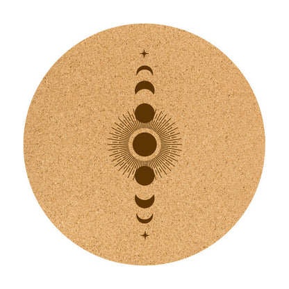 Cork Natural Rubber Meditation Mat Non-Slip Eco-Friendly