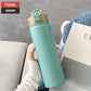 Stainless Steel Thermos Mug with Straw Thermal Insulation