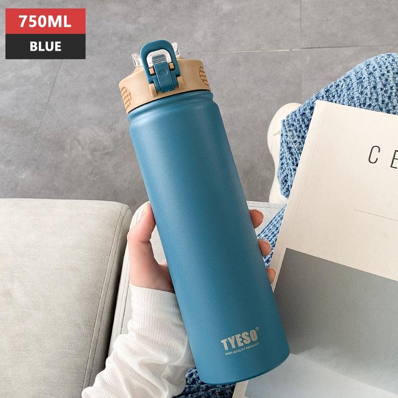 Stainless Steel Thermos Mug with Straw Thermal Insulation
