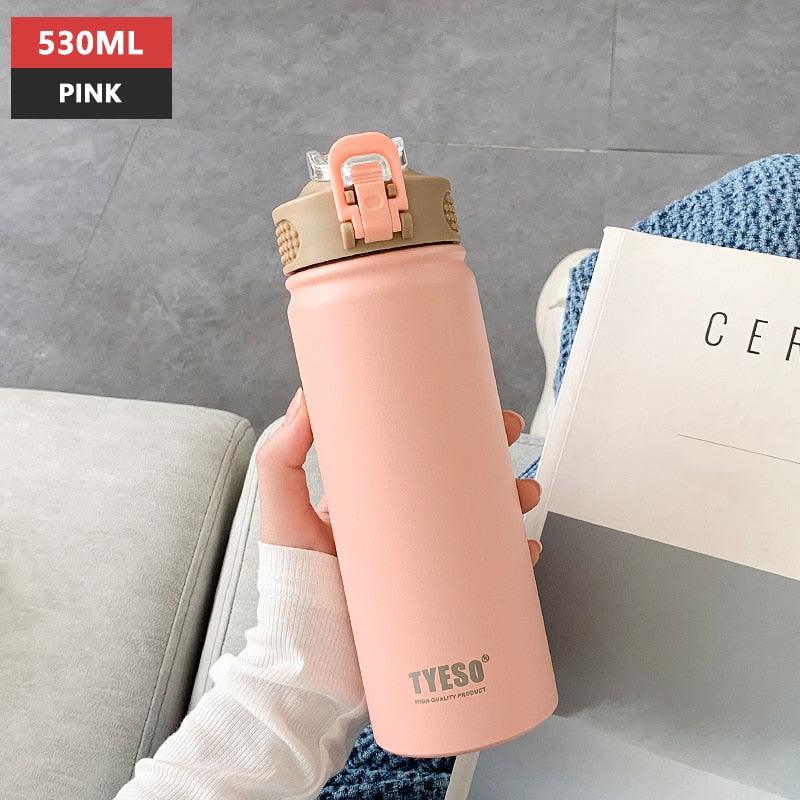 Stainless Steel Thermos Mug with Straw Thermal Insulation