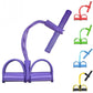 Natural Latex Foot Pedal Resistance Band with Handles