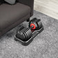 Adjustable 10-in-1 Dumbbell Set with Rotating Handle