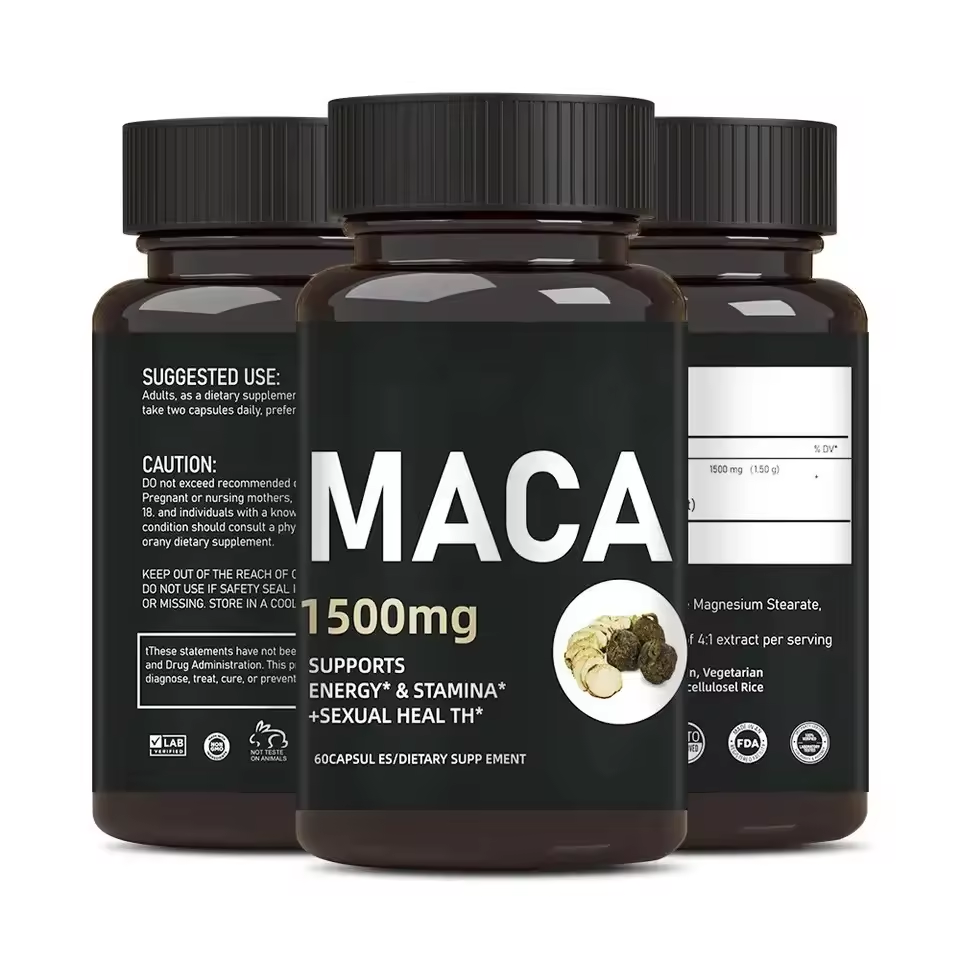 Maca Root Extract Capsules for Energy and Stamina Support