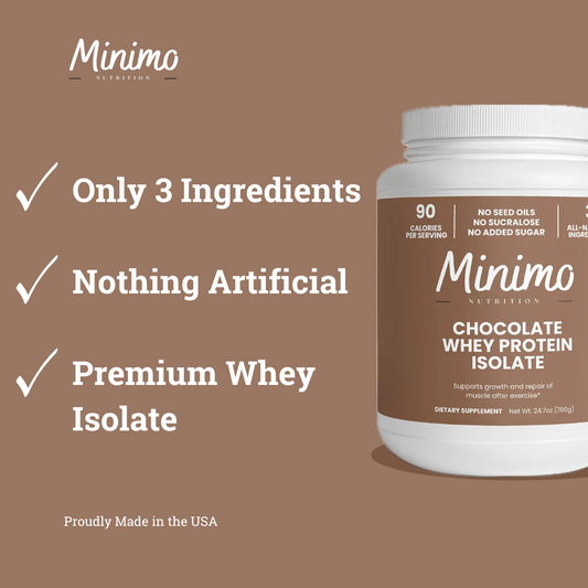 Chocolate Whey Isolate Protein Powder 1.54 lbs Premium Formula