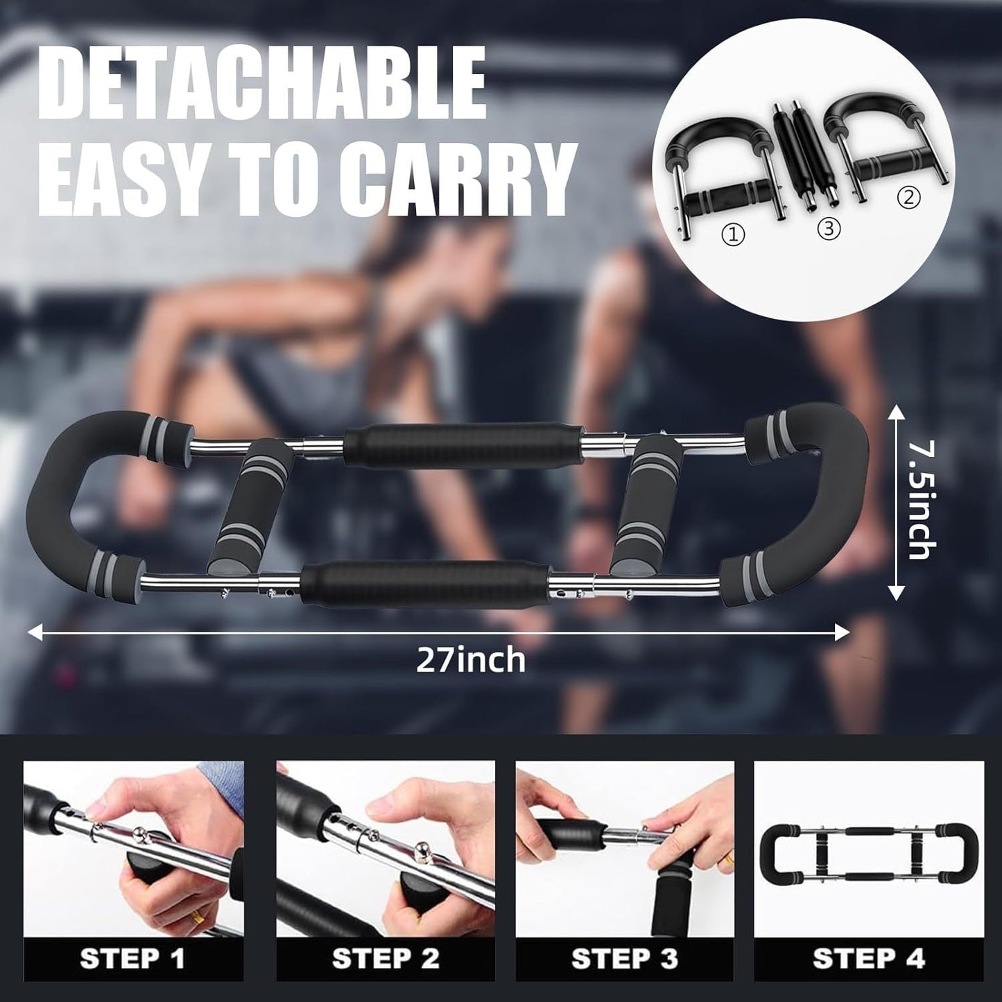 Adjustable U-Shaped Arm and Chest Strength Training Device