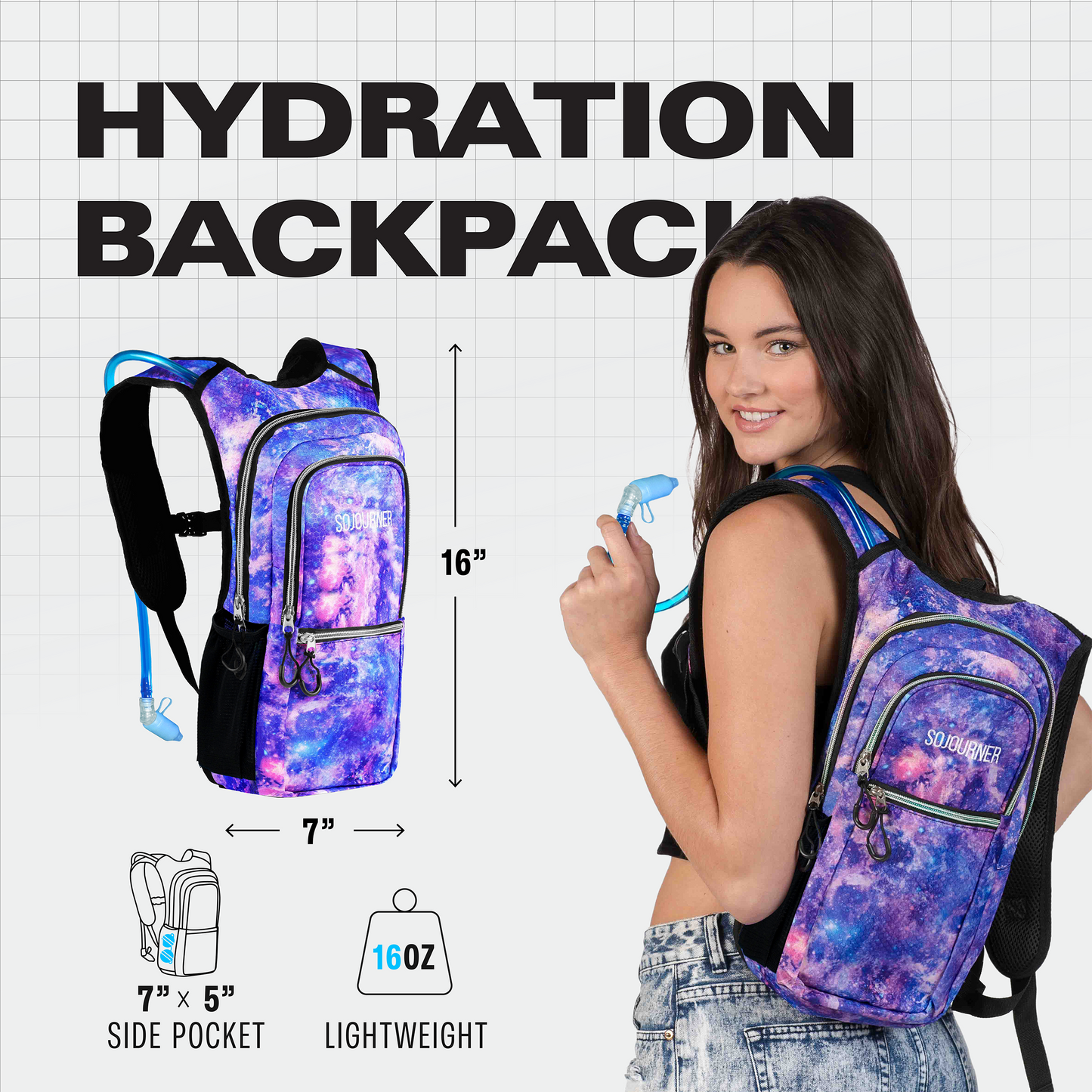 Medium Hydration Pack Backpack for Outdoor Adventures