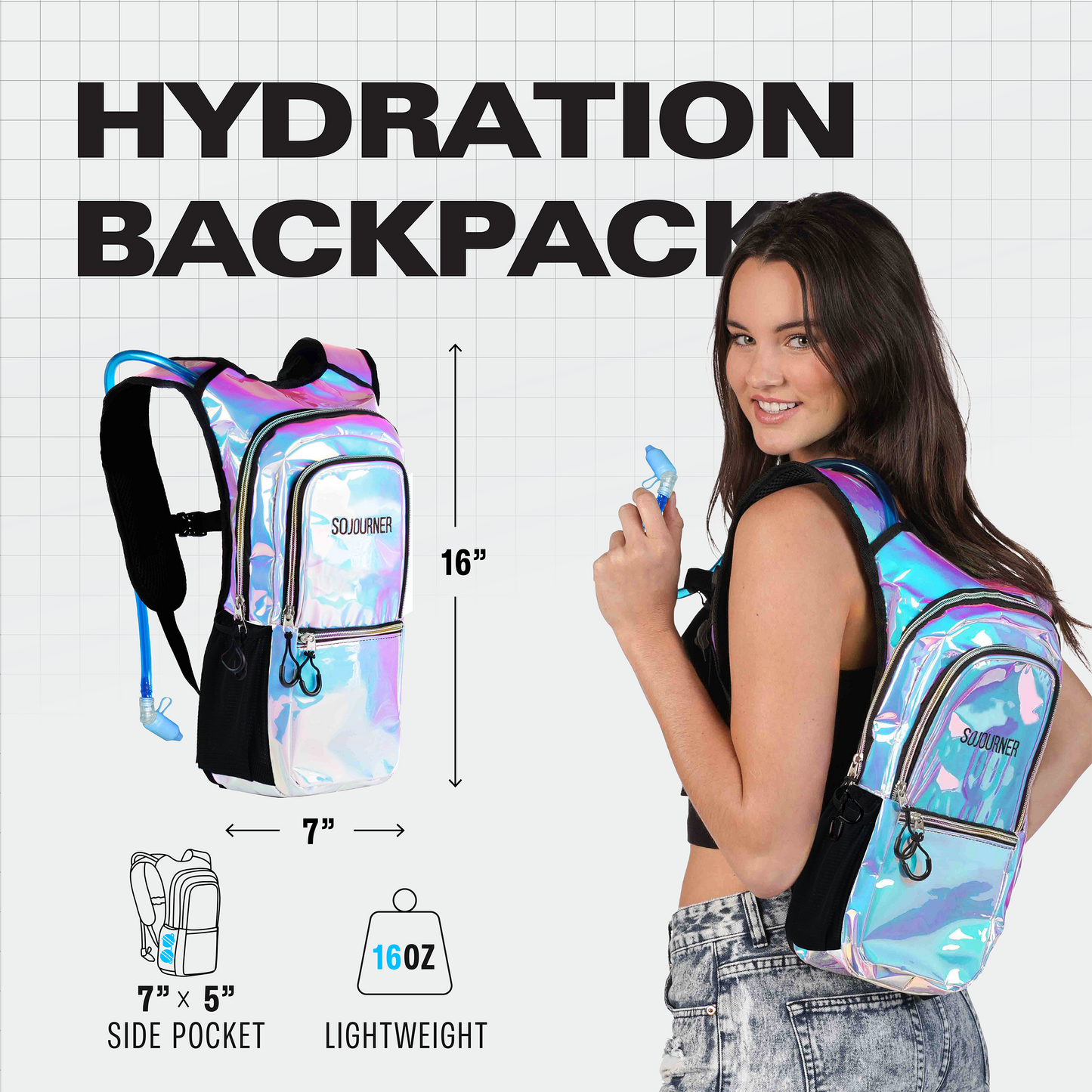 Medium Hydration Pack Backpack for Outdoor Adventures