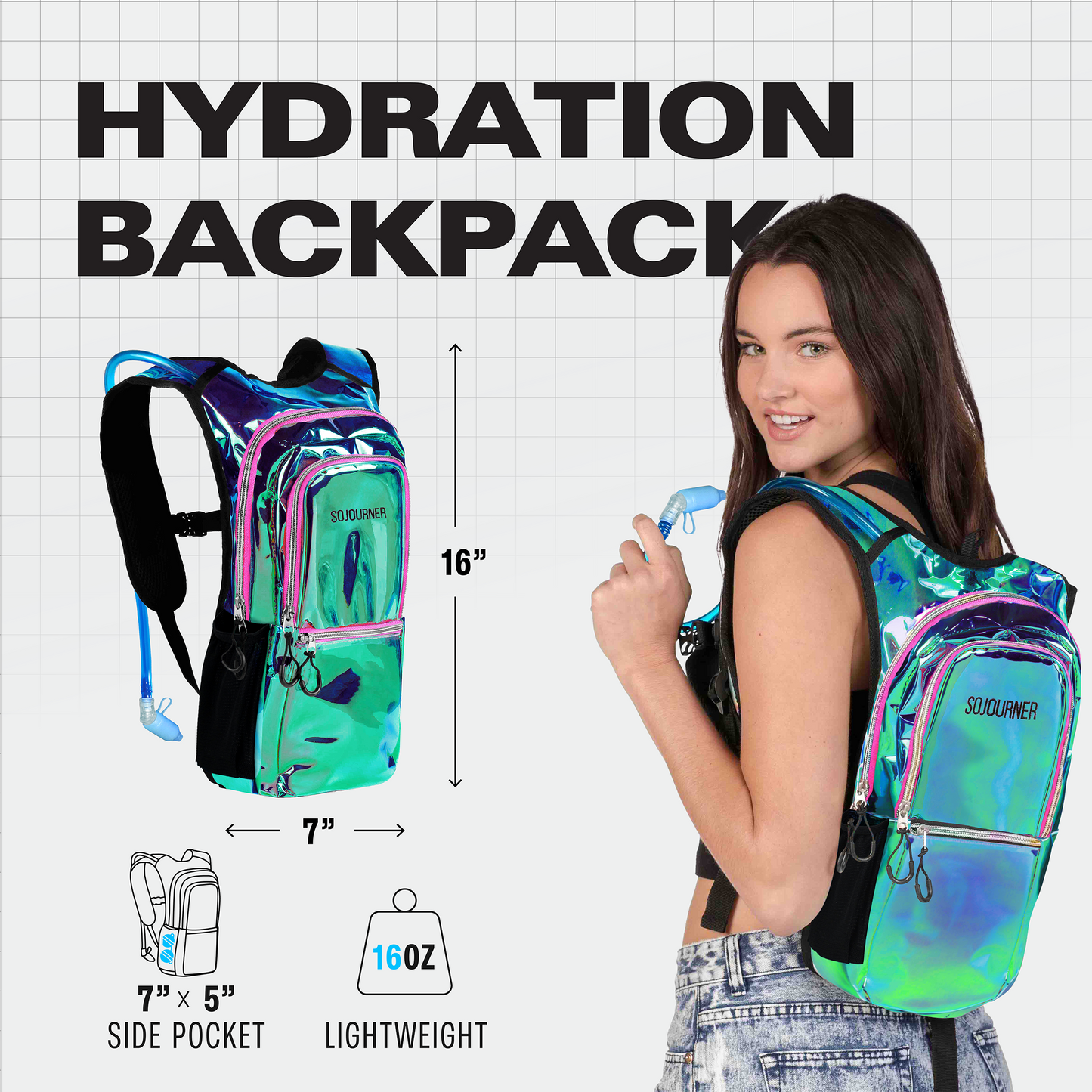 Medium Hydration Pack Backpack for Outdoor Adventures