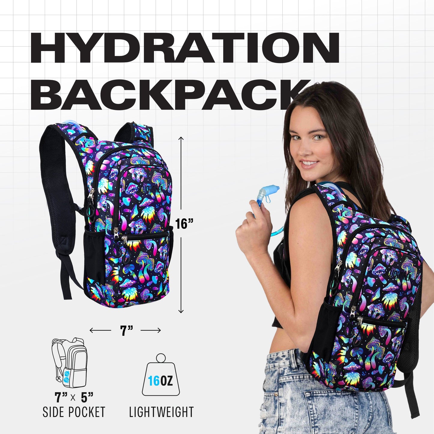 Medium Hydration Pack Backpack for Outdoor Adventures