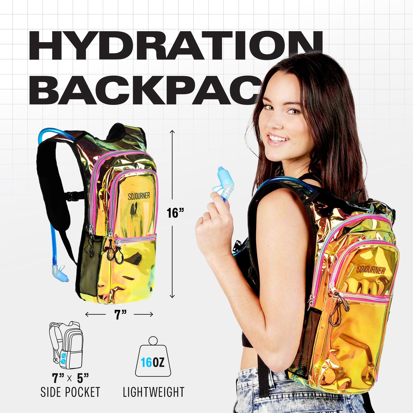 Medium Hydration Pack Backpack for Outdoor Adventures