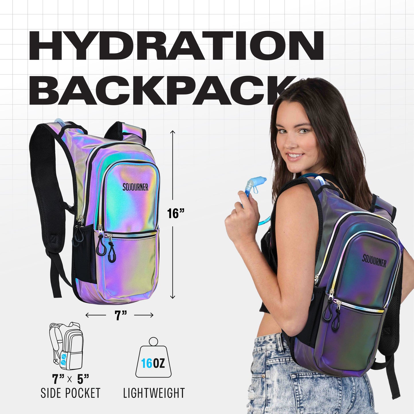Medium Hydration Pack Backpack for Outdoor Adventures