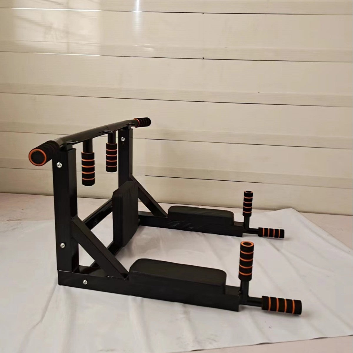 Wall Mounted Pull-Up Bar and Sandbag Training Rack