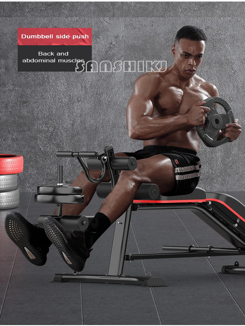 Upgraded Multifunction Weightlifting Bench for Home Strength Training