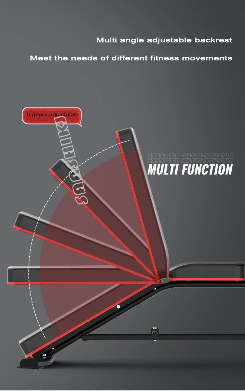 Upgraded Multifunction Weightlifting Bench for Home Strength Training