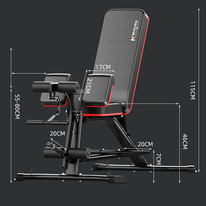 Upgraded Multifunction Weightlifting Bench for Home Strength Training
