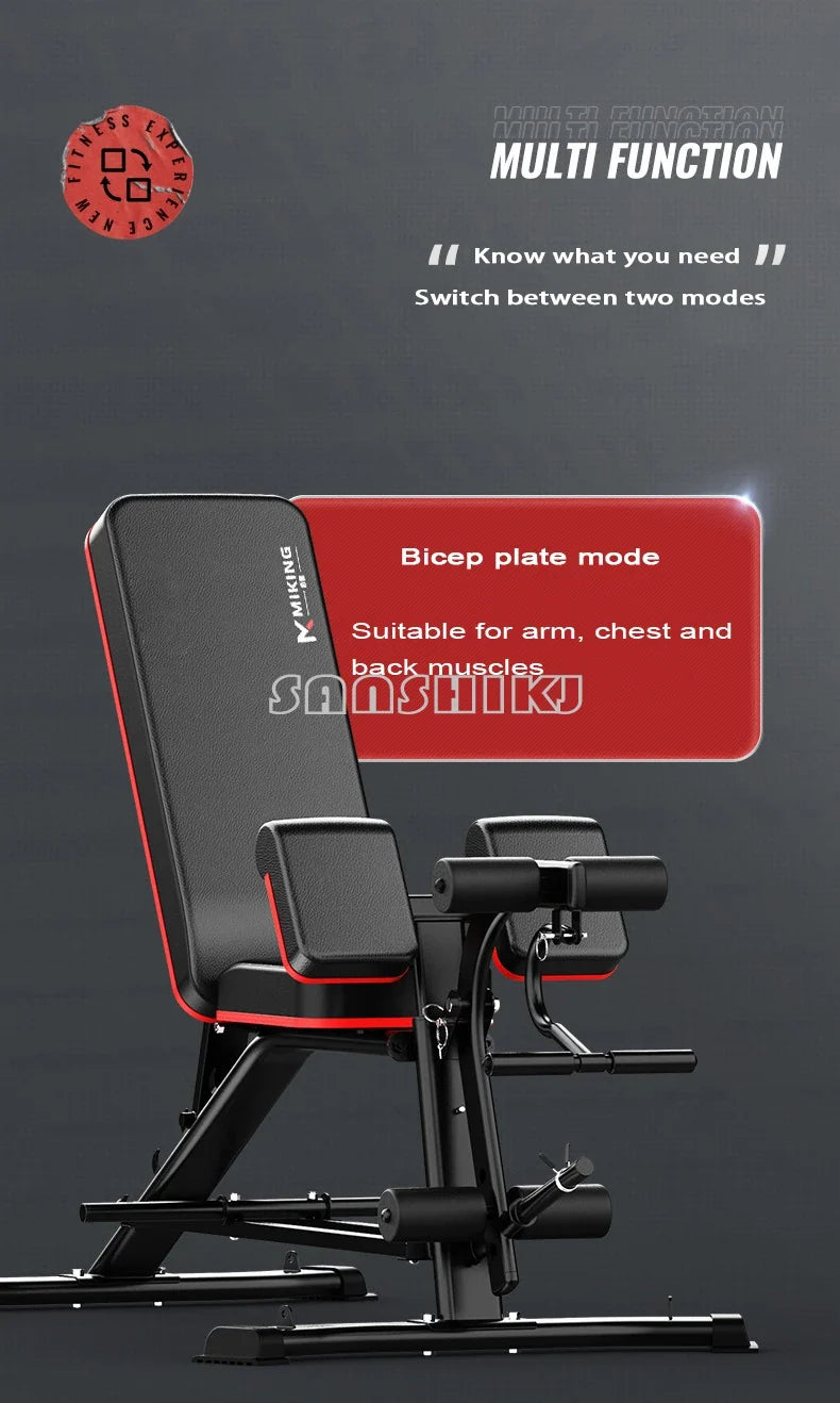 Upgraded Multifunction Weightlifting Bench for Home Strength Training