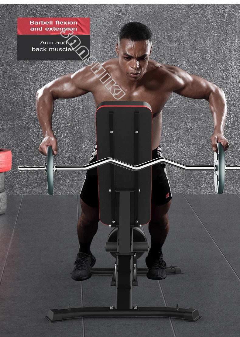 Upgraded Multifunction Weightlifting Bench for Home Strength Training