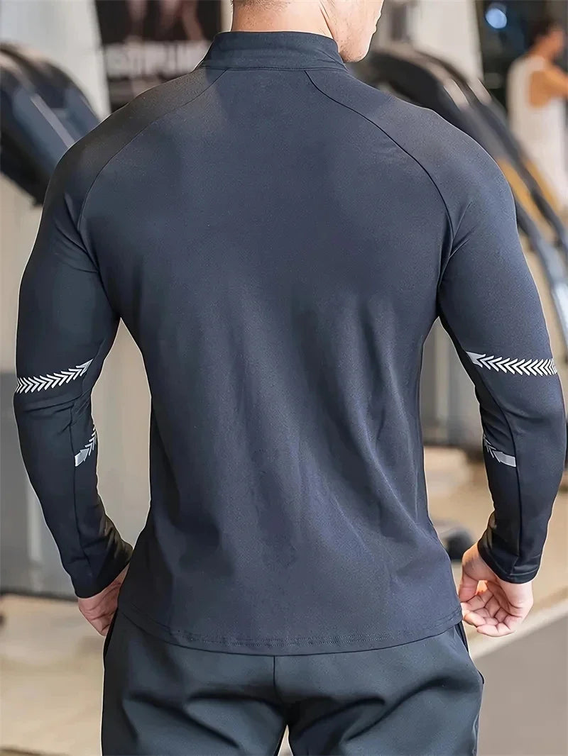 Men's Compression Sports Jacket for Gym Running Fitness