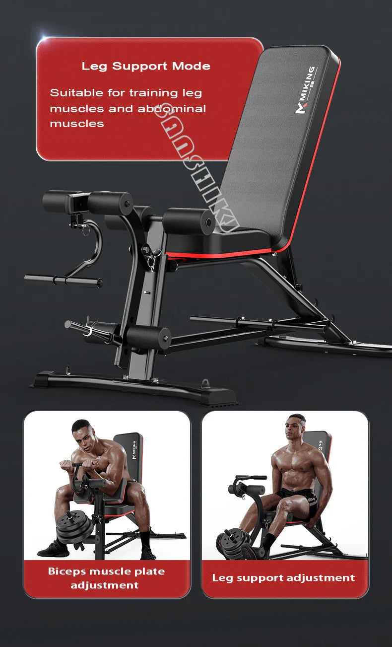 Upgraded Multifunction Weightlifting Bench for Home Strength Training