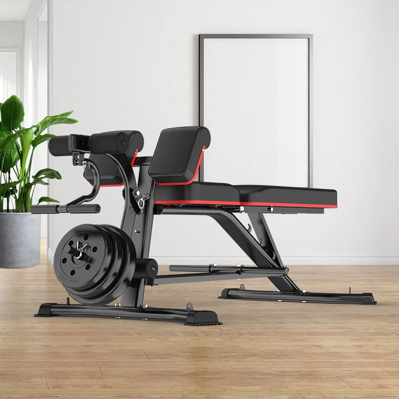 Upgraded Multifunction Weightlifting Bench for Home Strength Training
