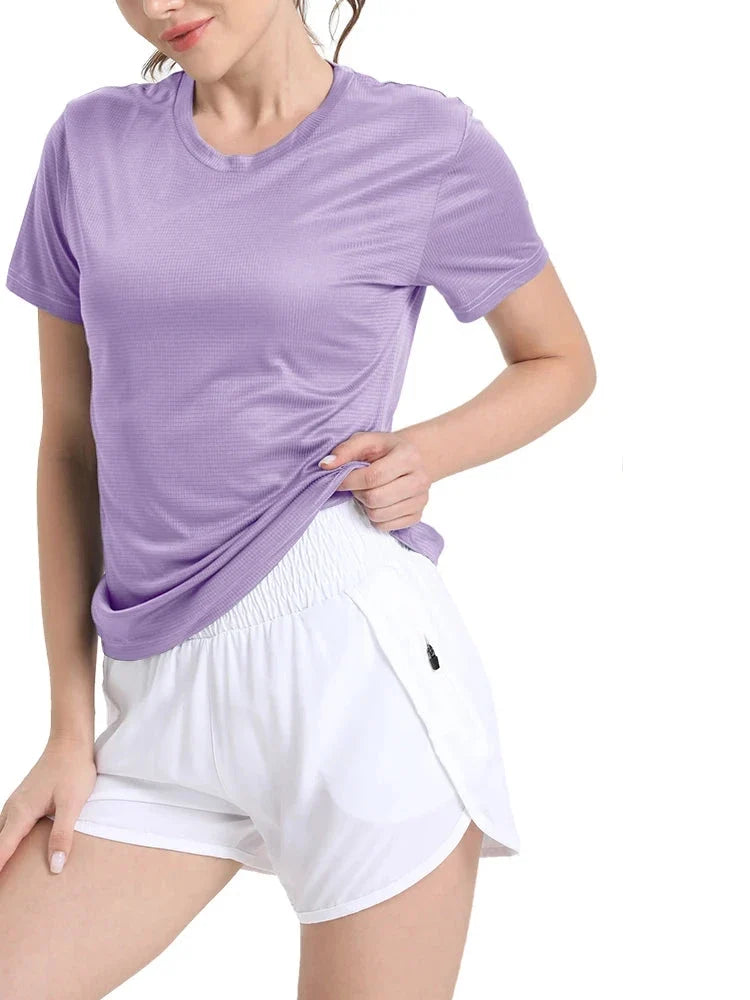 Women's Quick Dry Compression T-Shirt for Gym Running