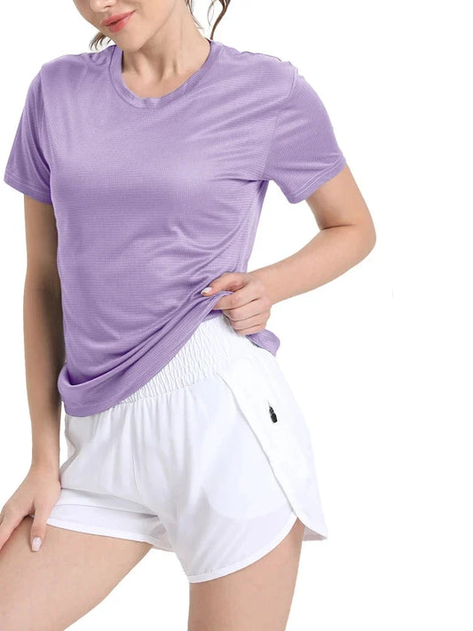 Women's Quick Dry Compression T-Shirt for Gym Running