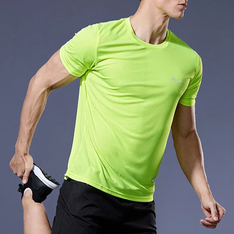 Men's Performance Running Tee for Sports Training