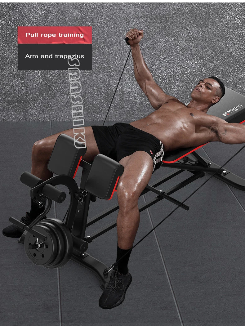Upgraded Multifunction Weightlifting Bench for Home Strength Training