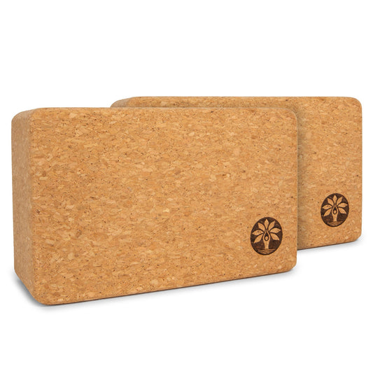 Cork Yoga Block Set for Stability and Support