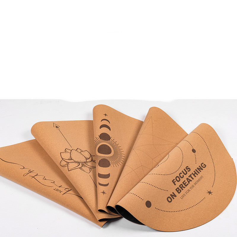 Cork Natural Rubber Meditation Mat Non-Slip Eco-Friendly