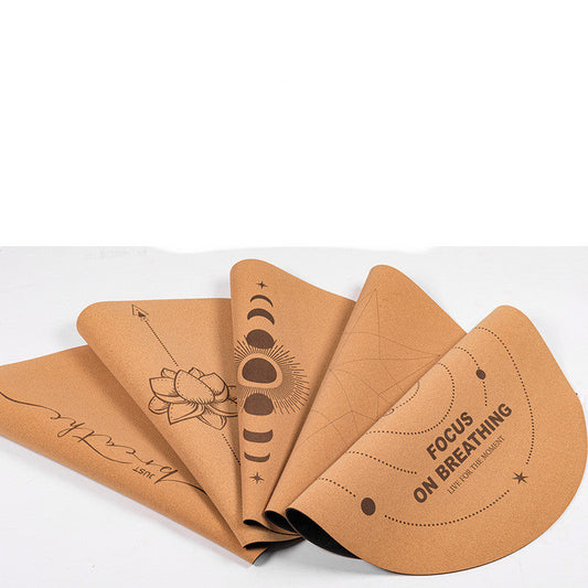 Cork Natural Rubber Meditation Mat Non-Slip Eco-Friendly
