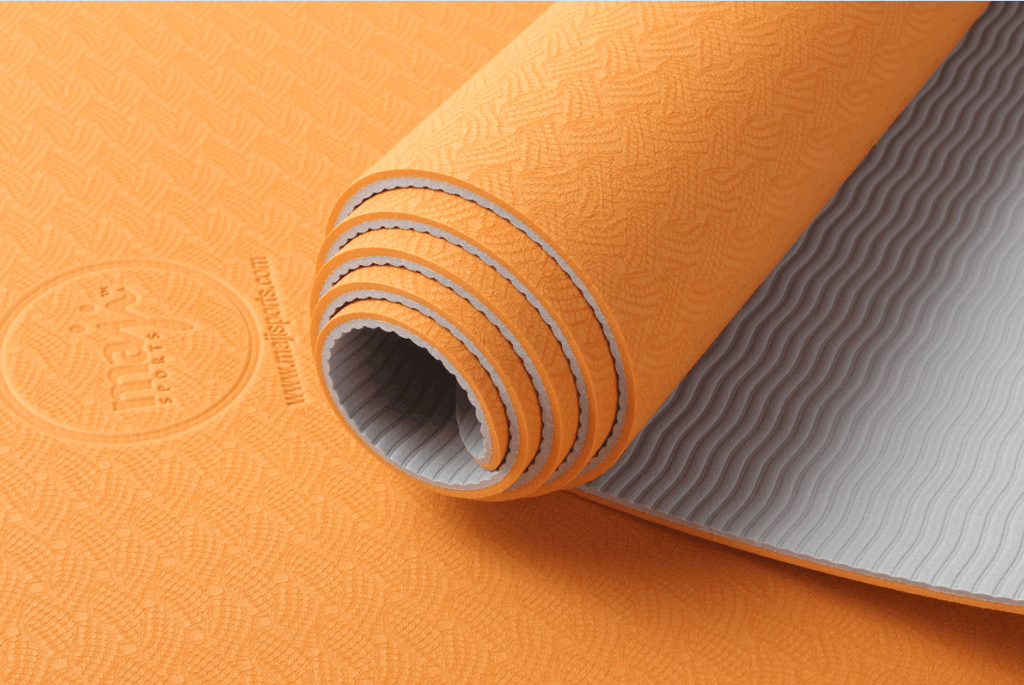 Sports 2-Tone TPE Premium Yoga Mat