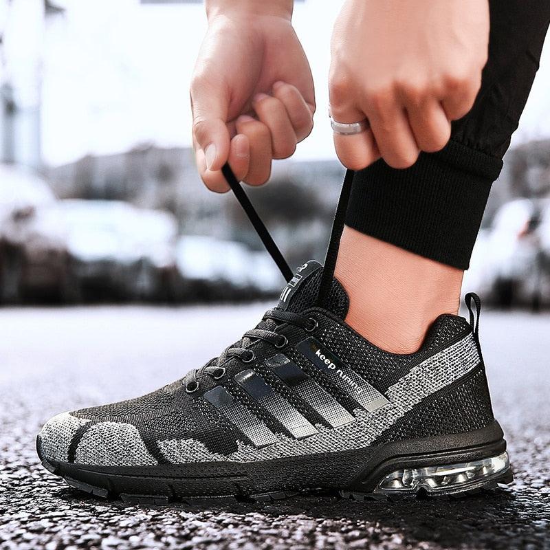 Men's Air Cushion Running Sneakers Breathable Athletic Shoes